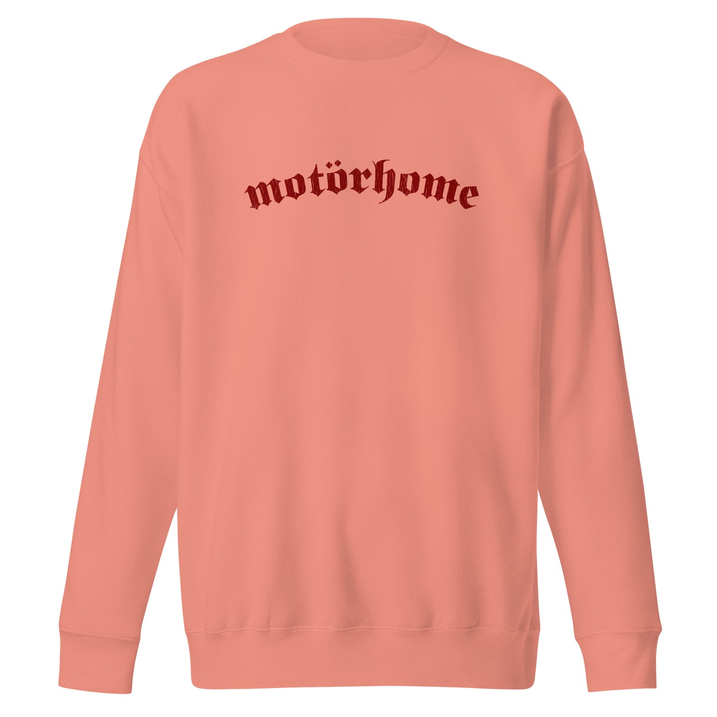 Vanwear Motorhome Sweatshirt - Red Mötorhome Writing