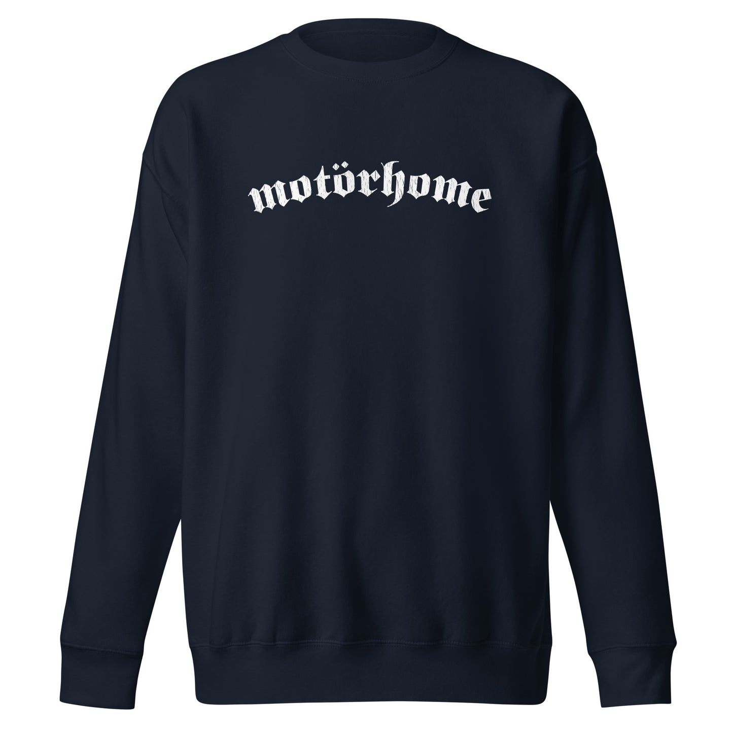 Vanwear Motorhome Sweatshirt - White Mötorhome Writing