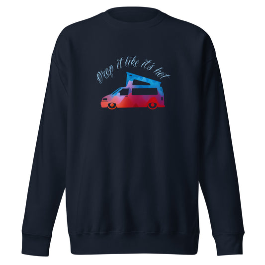 Vanwear 'Drop It Like It's Hot' Lowered T5 Volkswagen VW Campervan Sweatshirt