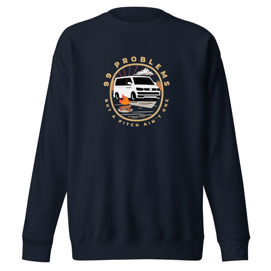 Vanwear 99 Problems Volkswagen VW T5 Campervan Sweatshirt - Campfire