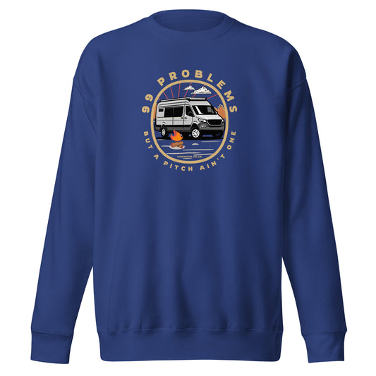 Vanwear 99 Problems Motorhome / Campervan Sweatshirt - Campfire