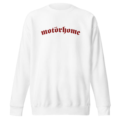 Vanwear Motorhome Sweatshirt - Red Mötorhome Writing