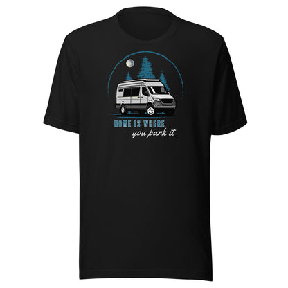 Home is Where You Park it Motorhome Campervan T-Shirt