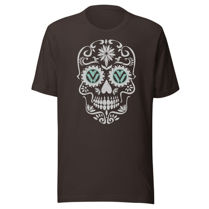 Vanwear Retro Sugar Skull Candy Skull VW T-Shirt