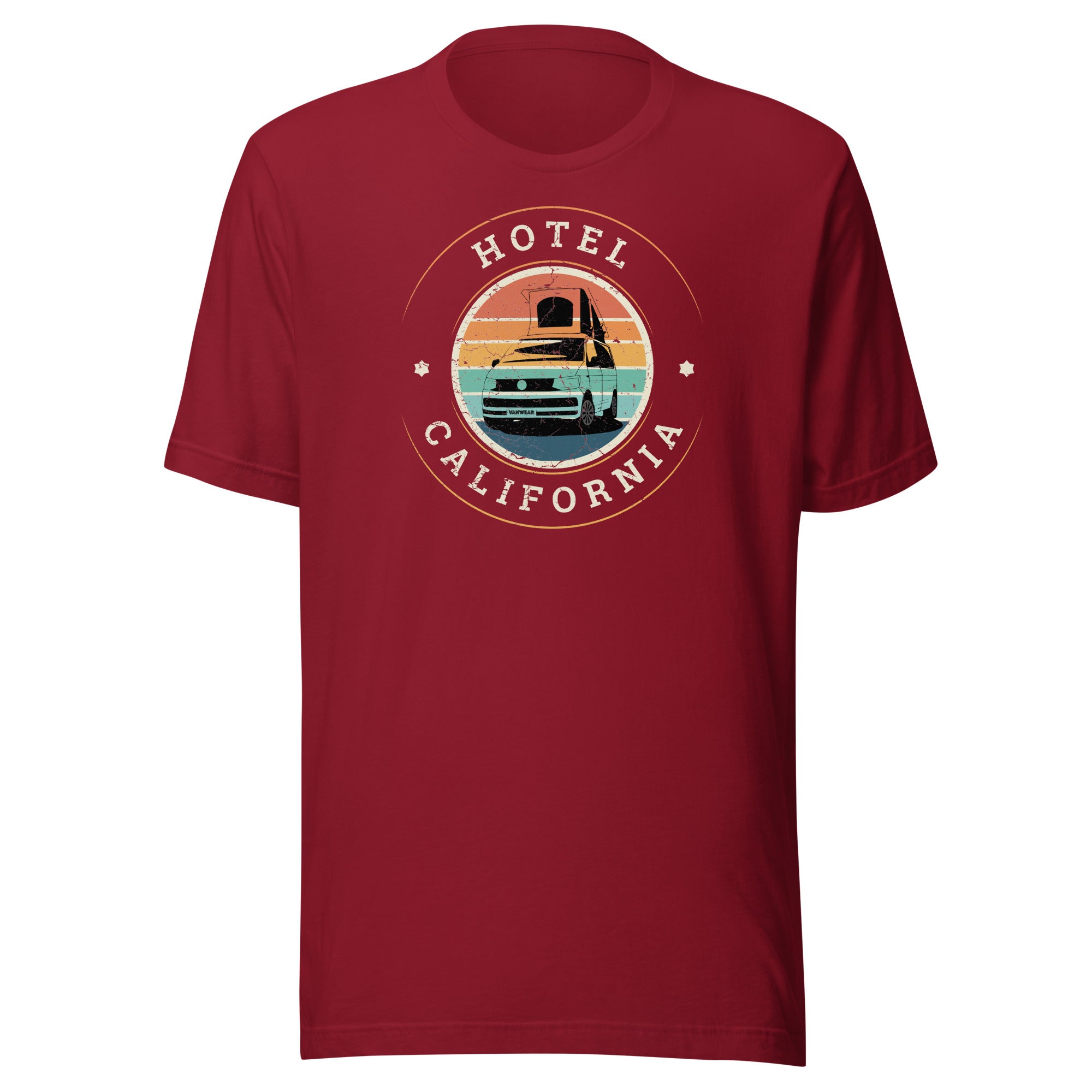 Vanwear Hotel California Unisex VW T6 Campervan T Shirt Vanwear UK