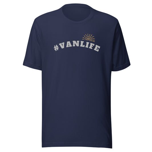 Vanwear Hashtag Van Life Campervan Unisex T-Shirt - #VANLIFE