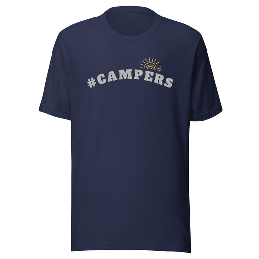 Vanwear Hashtag Campers Unisex Campervan T-Shirt - #CAMPERS