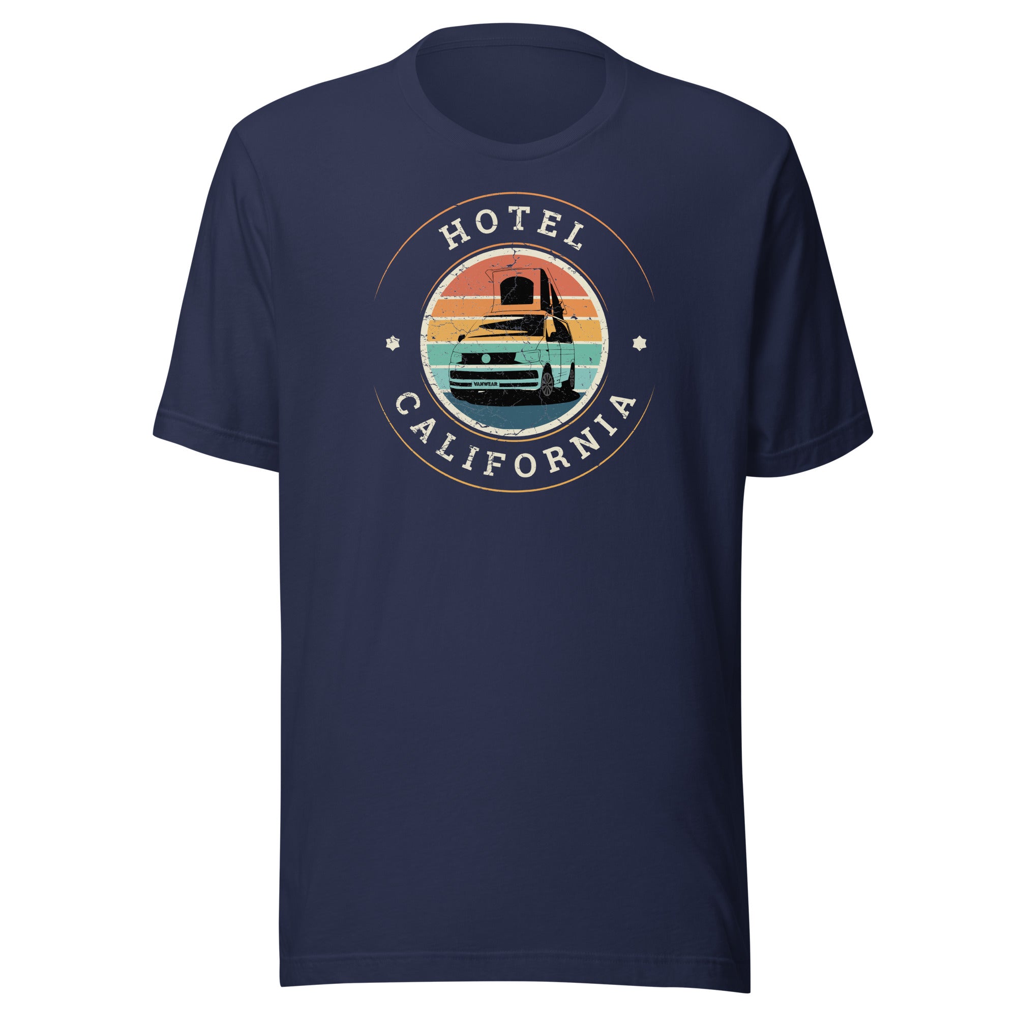 Vanwear Hotel California Unisex VW T6 Campervan T Shirt Vanwear UK