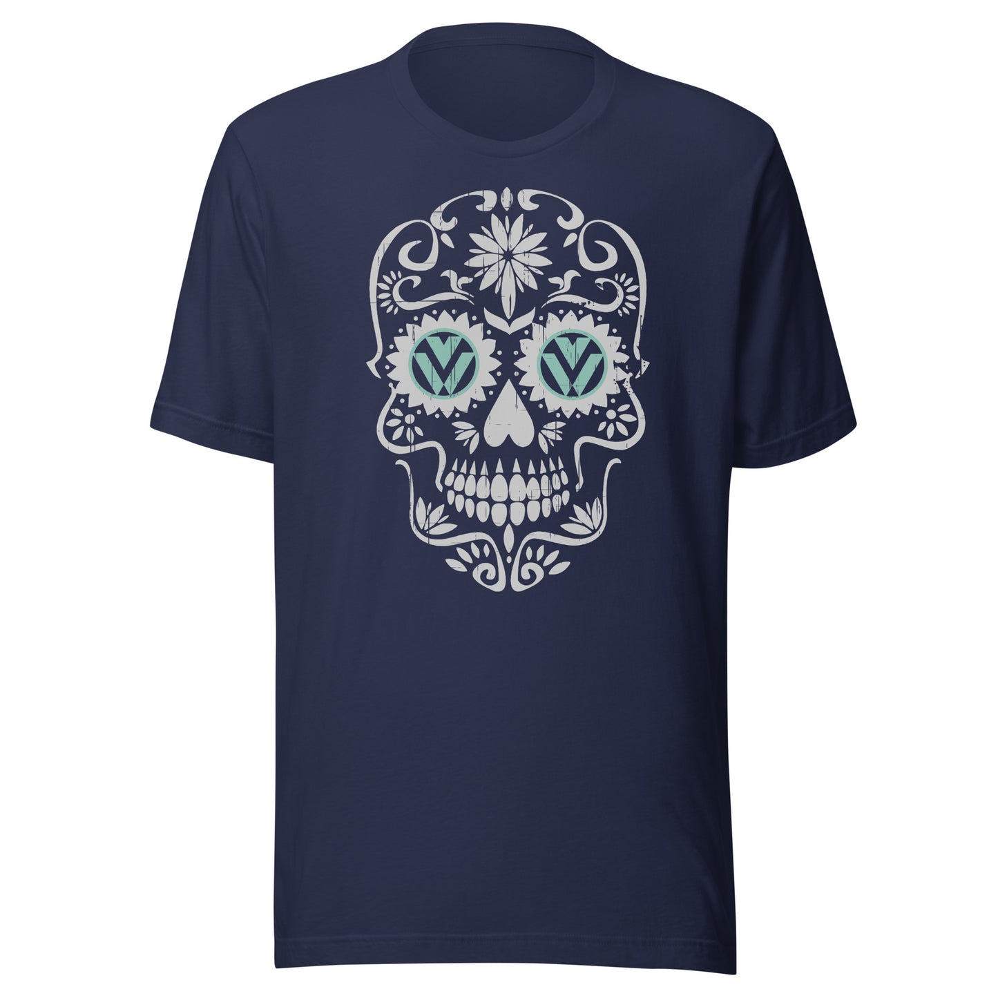 Vanwear Retro Sugar Skull Candy Skull VW T-Shirt