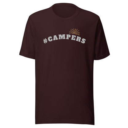 Vanwear Hashtag Campers Unisex Campervan T-Shirt - #CAMPERS