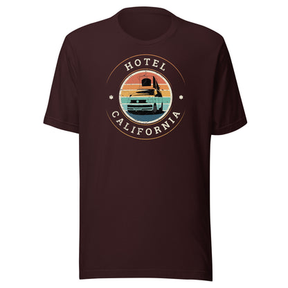 Vanwear Hotel California Unisex VW T6 Campervan T-Shirt