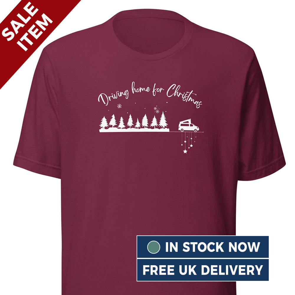 [EXTRA LARGE] Vanwear VW Campervan Christmas T-Shirt - (FREE Next Day Despatch)