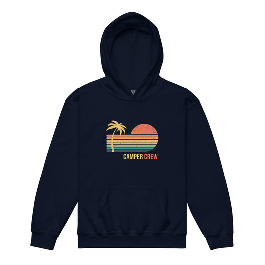 Vanwear Kids - Child's Camper Crew Hoodie - Retro Palm Sunset