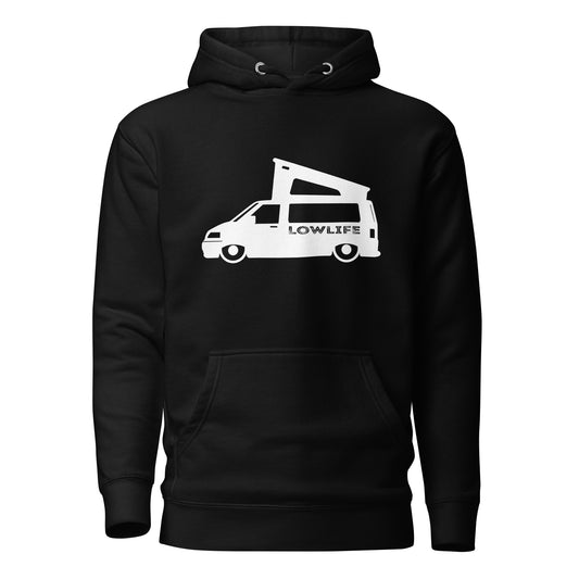 Vanwear Lowered Volkswagen VW T5 Campervan Hoodie - Low Life