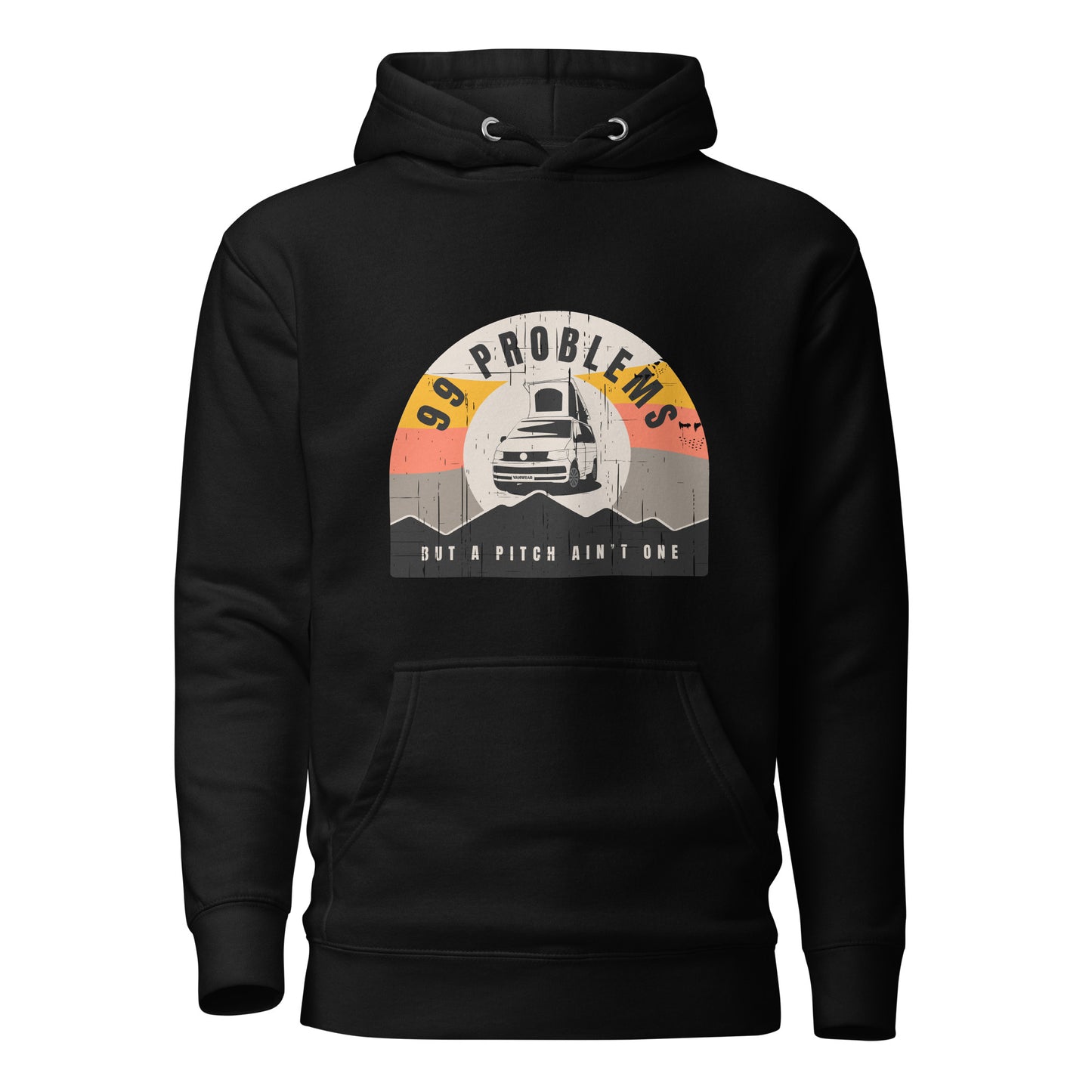 Vanwear 99 Problems Organic VW T5, T6 Hoodie - Pop Top