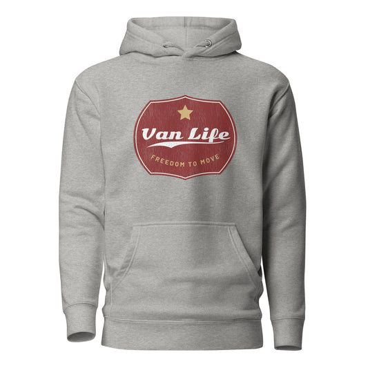 Vanwear Authentic Campervan Van Life Unisex Retro Look Hoodie - Gold Star