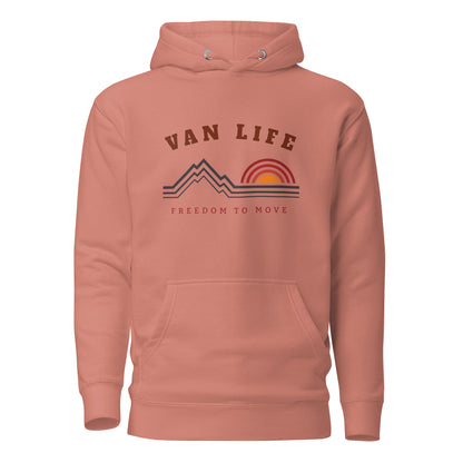 Vanwear Van Life Unisex Campervan Hoodie - Mountain Peaks