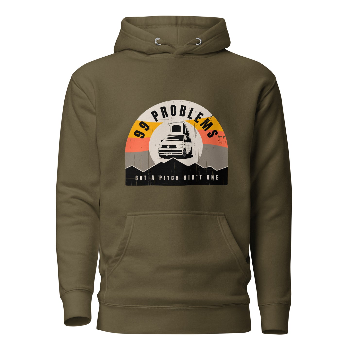 Vanwear 99 Problems Organic VW T5, T6 Hoodie - Pop Top