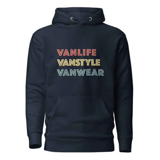 Vanwear Vanlife Unisex Campervan Hoodie - Vanstyle!