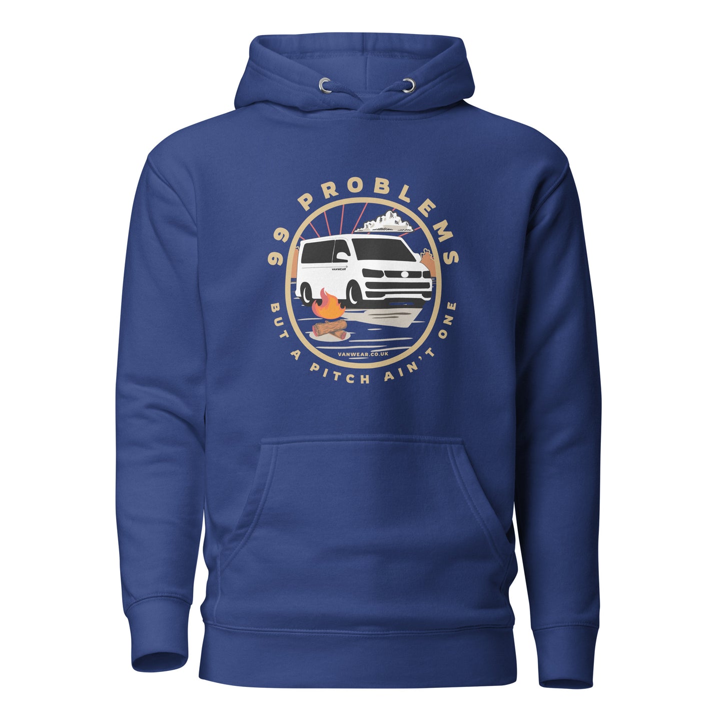 Vanwear 99 Problems VW T5 Campervan Hoodie - Campfire