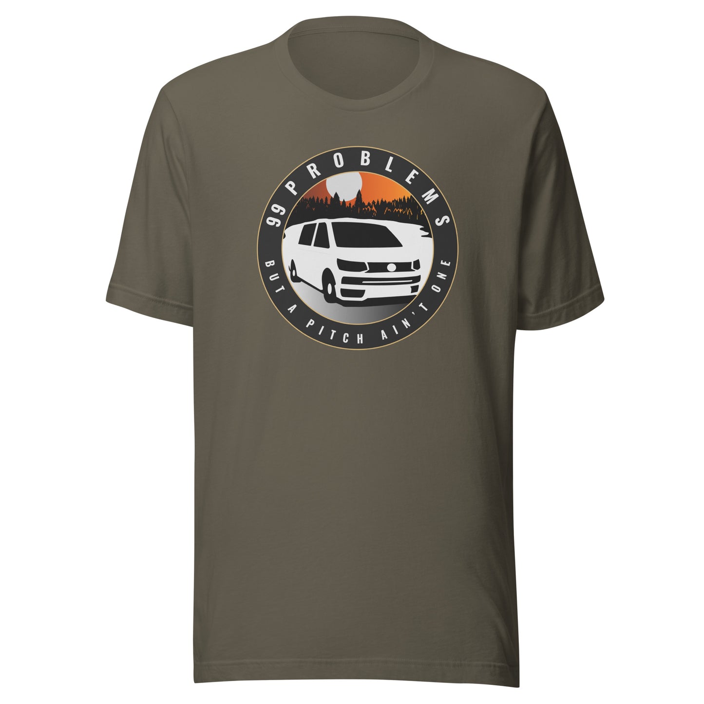 Vanwear VW T5 99 Problems Campervan Unisex T-Shirt - Lakeside
