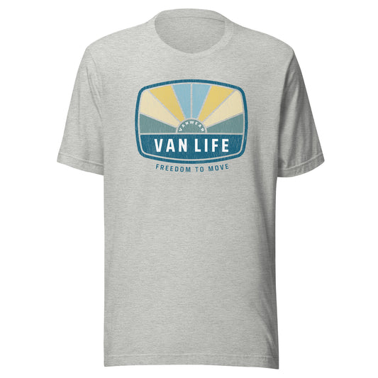 Vanwear Unisex Van Life Campervan Retro Look T-Shirt - Sunrays