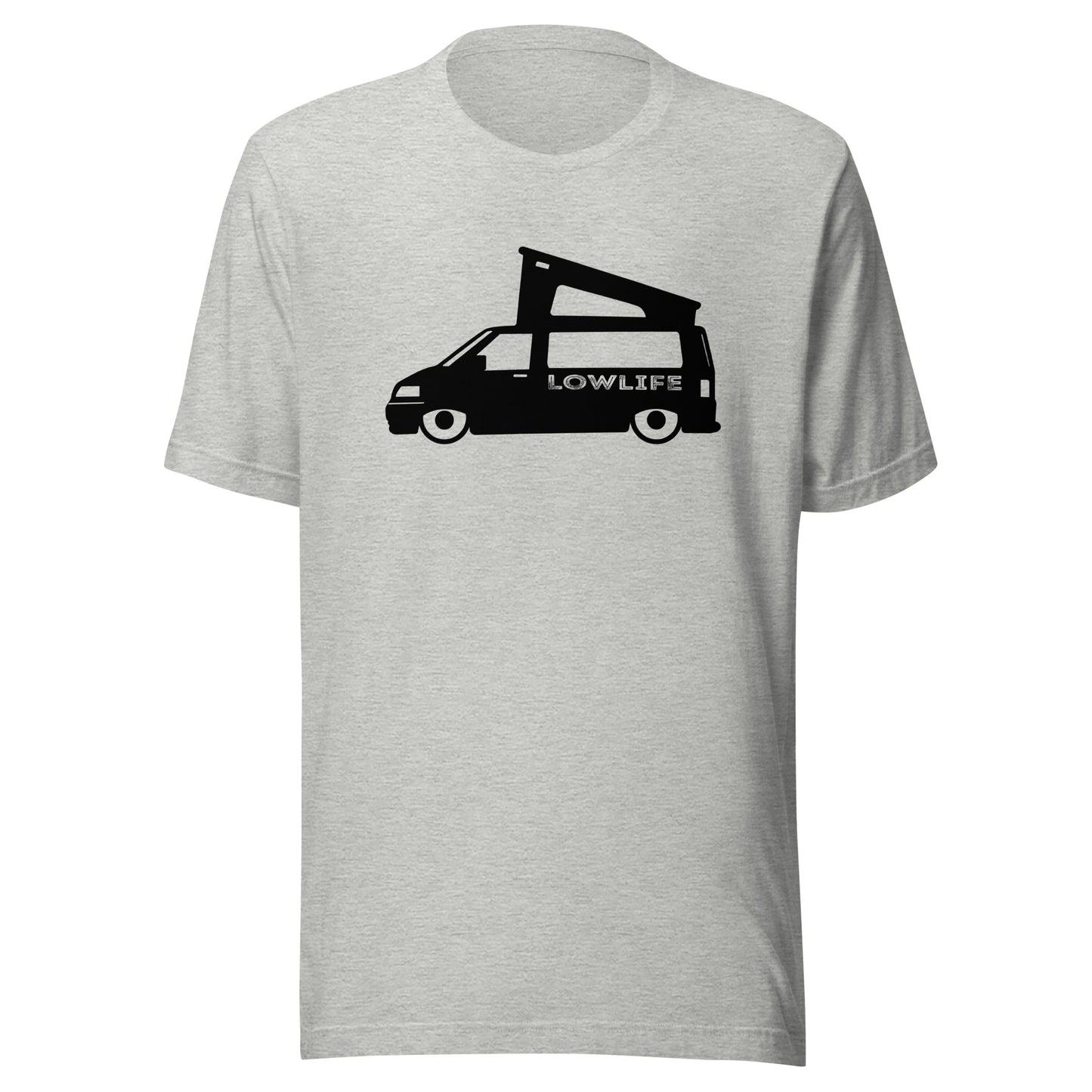 Vanwear Lowered Volkswagen VW T5 Campervan Unisex T-Shirt - Low Life (Black)