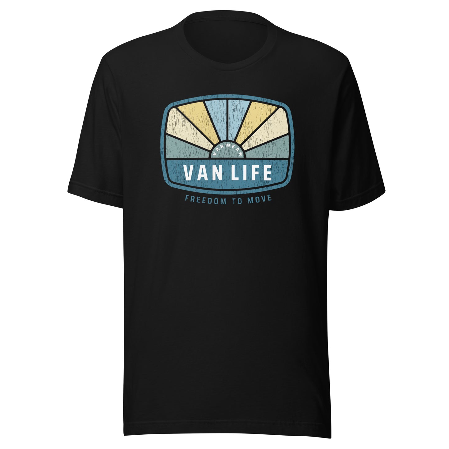 Vanwear Unisex Van Life Campervan Retro Look T-Shirt - Sunrays