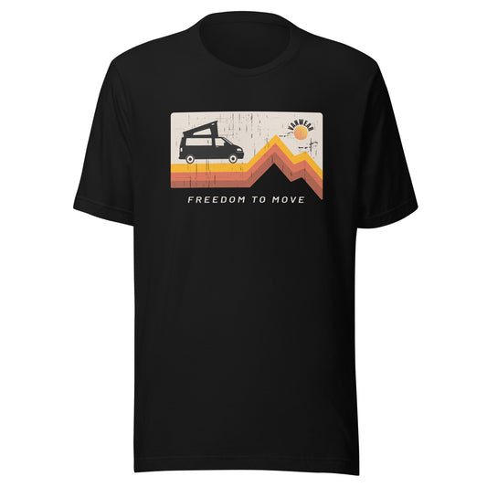 Vanwear T5, T6 Campervan Unisex T-Shirt - Pop Top Explorer Sun