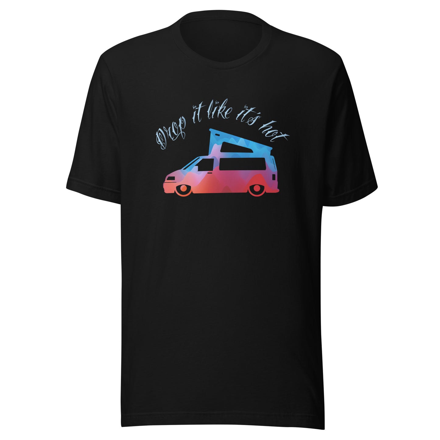 Vanwear 'Drop It Like It's Hot' Lowered T5 VW Campervan Unisex T-Shirt