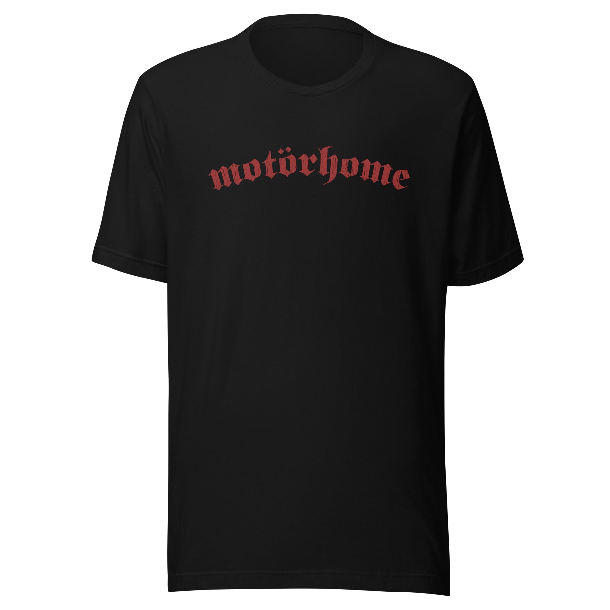 Vanwear Motorhome Unisex T Shirt Red Writing Vanwear UK