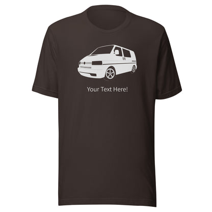 Vanwear Personalised Volkswagen VW T4 Campervan T-Shirt