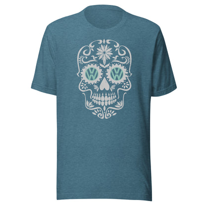 Vanwear Sugar Candy Skull VW Campervan T-Shirt