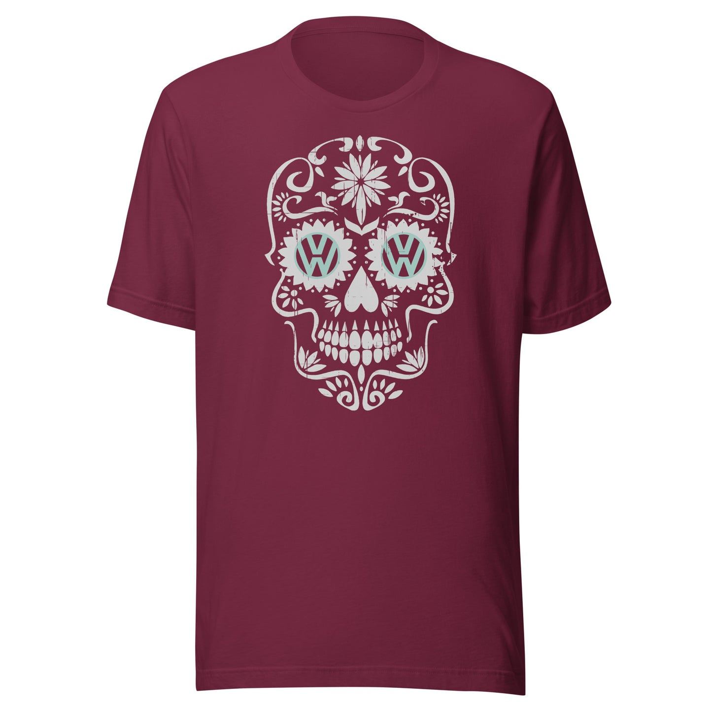 Vanwear Sugar Candy Skull VW Campervan T-Shirt