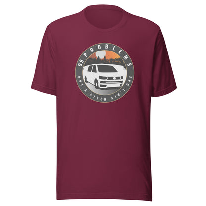 Vanwear VW T5 99 Problems Campervan Unisex T-Shirt - Lakeside