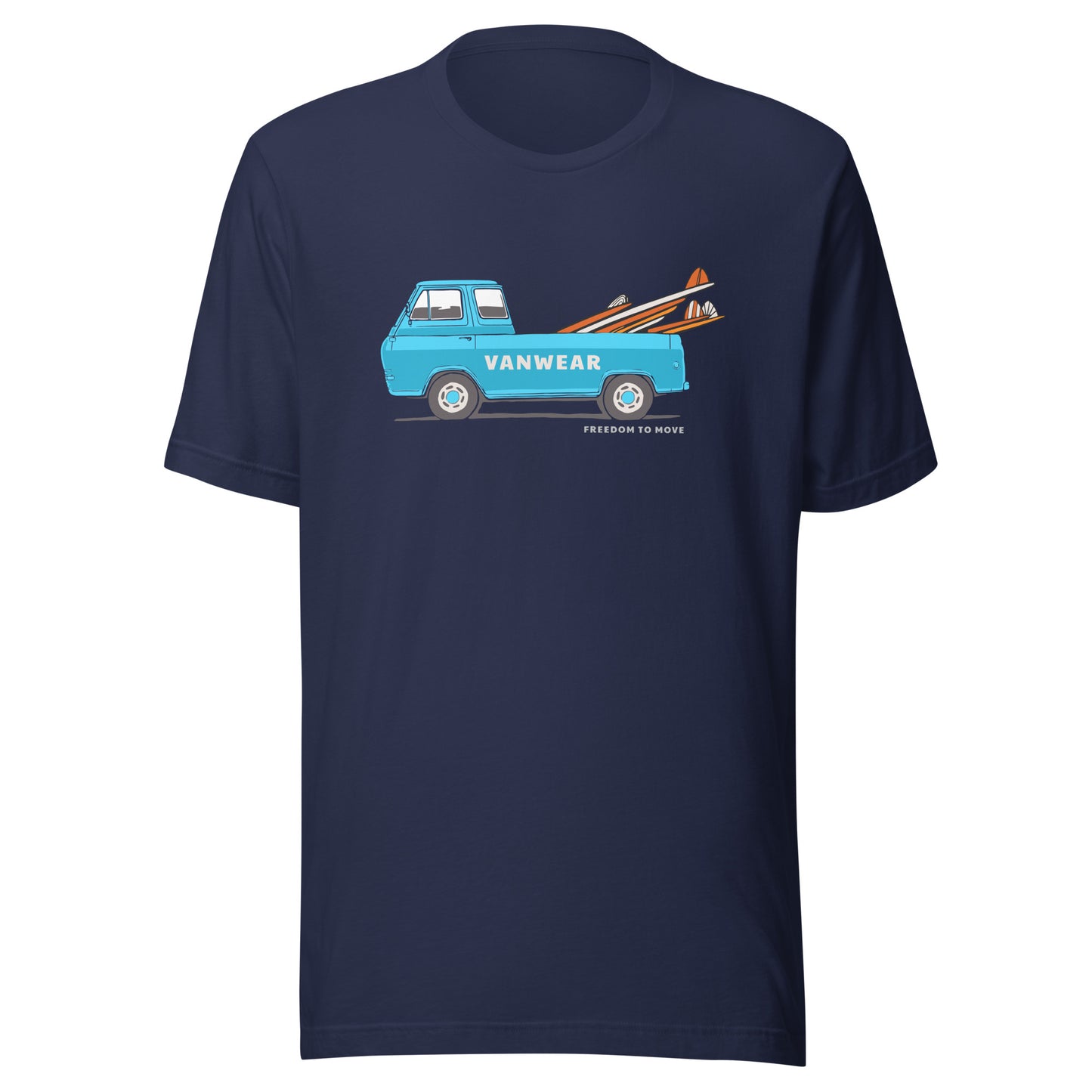 Vanwear VW T25 Pickup 'Surf Bus' Campervan T-Shirt