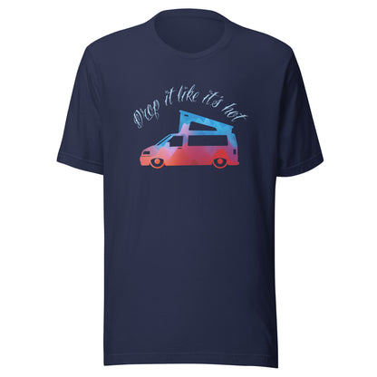 Vanwear 'Drop It Like It's Hot' Lowered T5 VW Campervan Unisex T-Shirt