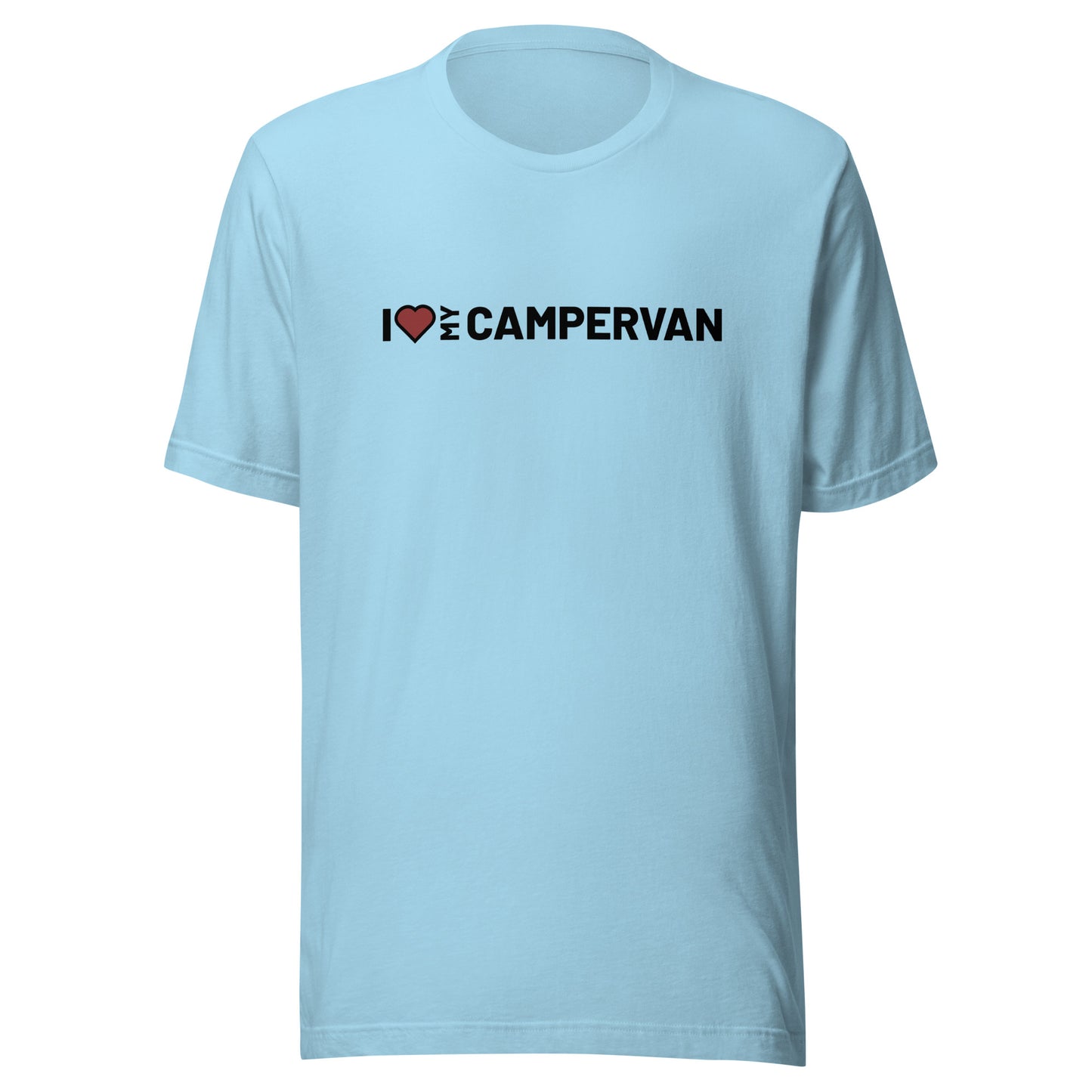 Vanwear 'Campervan Love' Unisex Campervan T-Shirt - Black Text
