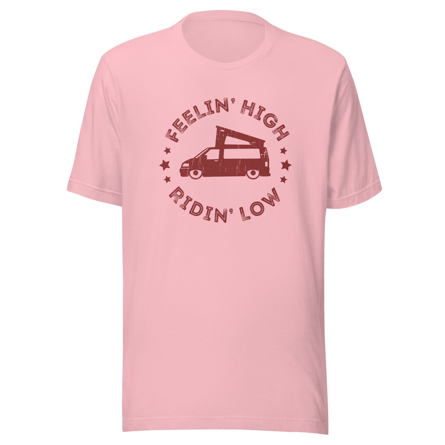 Vanwear Lowered Volkswagen VW T5 Campervan T-Shirt - Feeling High!