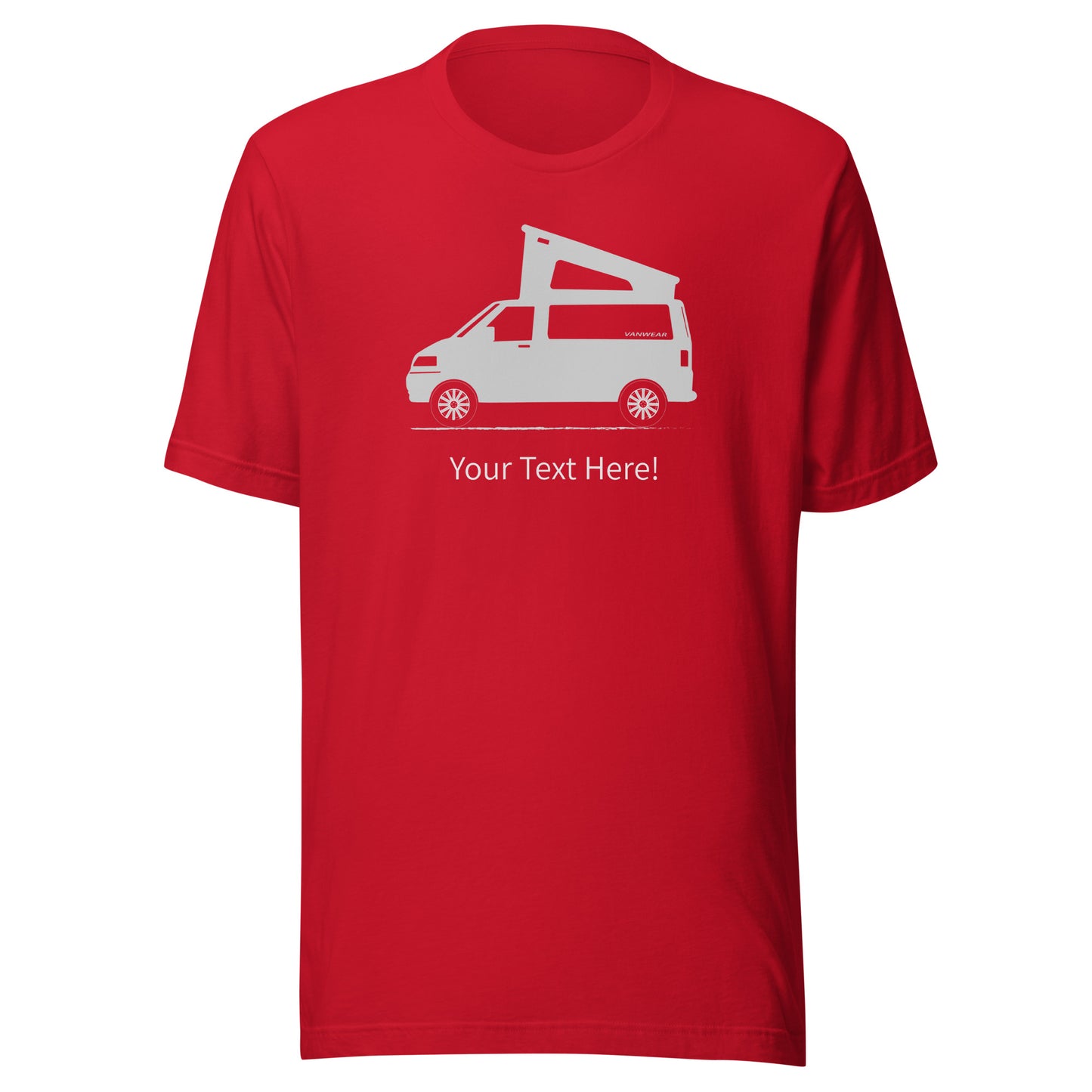 Vanwear Personalised Volkswagen VW T5 T6 Campervan Unisex T-Shirt