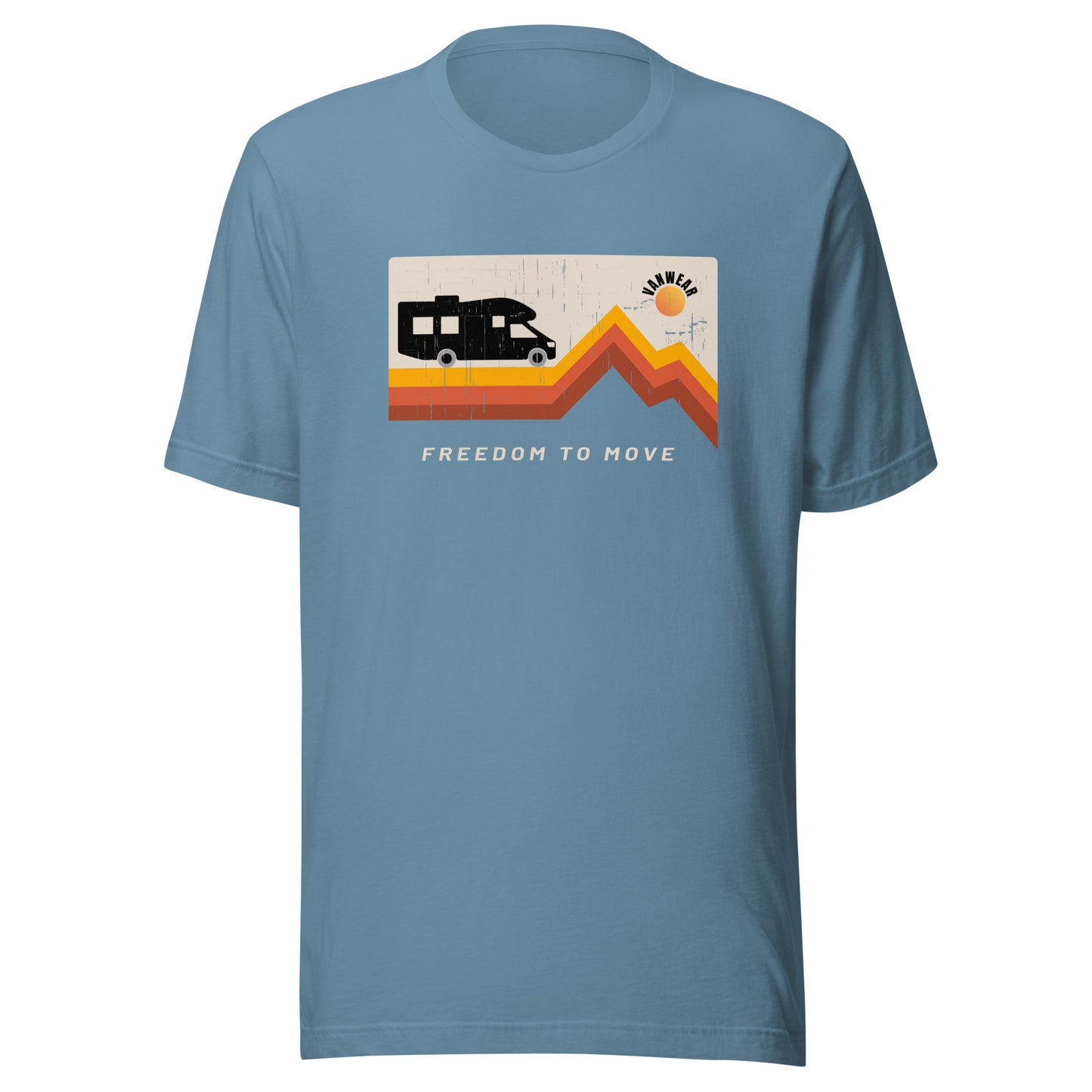 Vanwear Motorhome Unisex T-Shirt - Mountain Sun