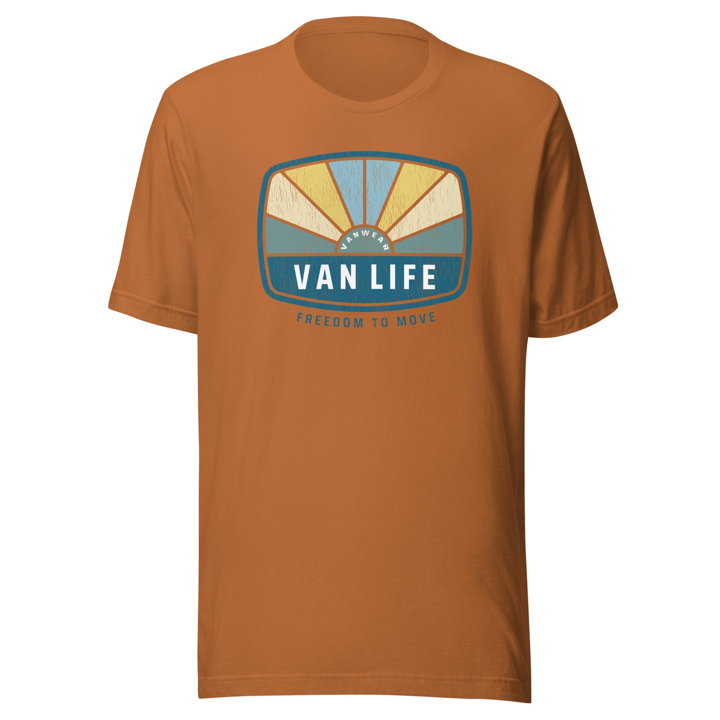 Vanwear Unisex Van Life Campervan Retro Look T-Shirt - Sunrays