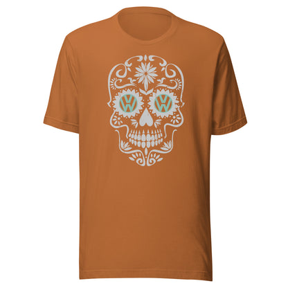 Vanwear Sugar Candy Skull VW Campervan T-Shirt