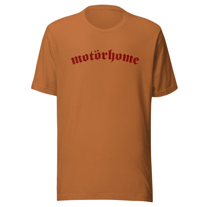 Vanwear Mötorhome Unisex T-Shirt - Red Writing