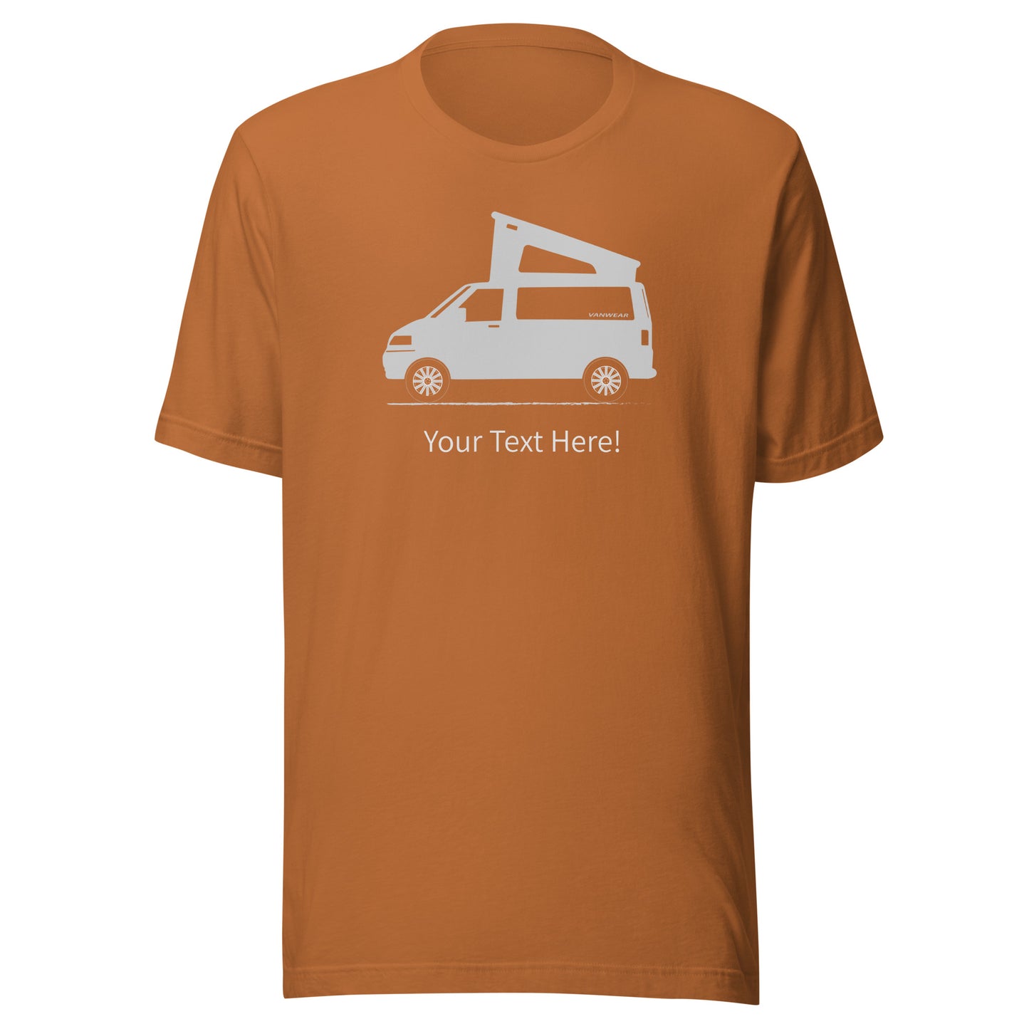 Vanwear Personalised Volkswagen VW T5 T6 Campervan Unisex T-Shirt