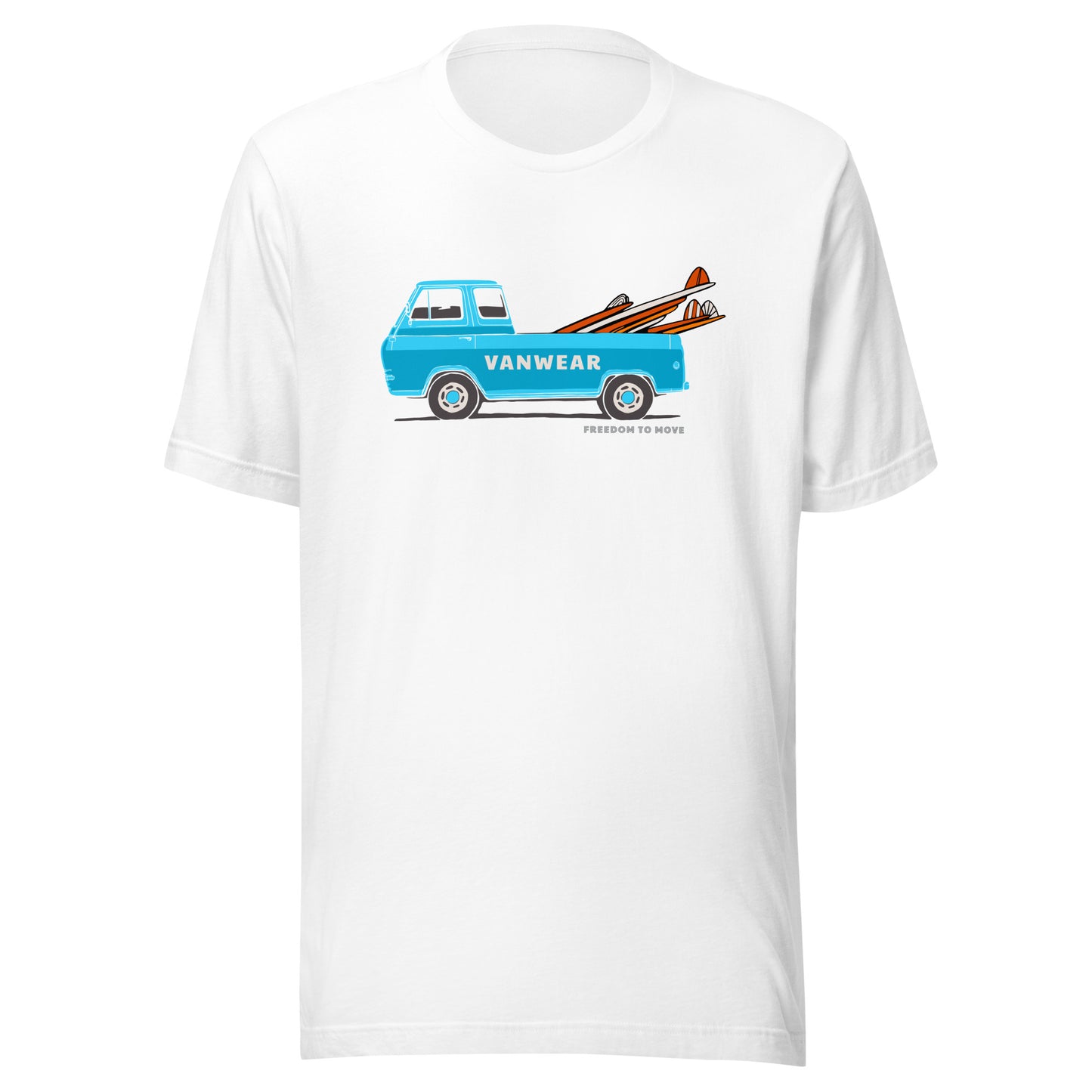 Vanwear VW T25 Pickup 'Surf Bus' Campervan T-Shirt